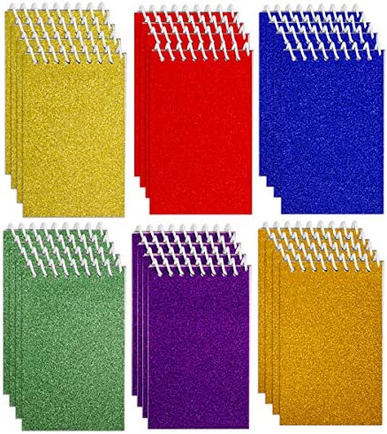 Mini Prism Spiral Notepads - (Bulk Pack of 24) Small Pocket Mini Notebooks for Kids, 2.5 Inch x 3.6 Inch - 20 Sheets Per Book, Top Bound Spiral Memo Note Pads for Party Favor Gifts and Goodie Bags