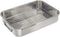ExcelSteel Multiuse with Rack and Foldable Handles for Easy Storage Stainless Steel Roasting Pan, 12.5", Stainless