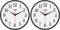 Yoobure 10 Inch Silent Quartz Decorative Wall Clock Non-Ticking Classic Digital Clock Battery Operated Round Easy to Read Home/Office/School Clock