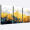 golden mountain abstract Wall Art for Bedroom Canvas Prints abstract Landscape painting Artwork Bathroom Wall Décor Abstract Pictures Home wall Decorations for Living Room Office kitchen Decoration