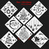 Konsait 16Pack Christmas Stencils Templates, Reusable Plastic Craft Drawing Painting Template, Xmas Stencils for Greeting Cards, Albums,Scrapbook, Notebook, Journal, Wall Art Wood, Face Cookie Decor