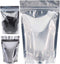 100PCS Candy Bags,Stand Up Aluminum Foil Bags,Smell Proof Bags,Reclosable Airtight Mylar Bags,Reusable Food Pouches Bags with Zip Lock,Sealable Treat Bags for Snacks Beans Coffee Dry Fruits (6.3X9.4")