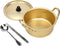 AHIER Ramen Pot, Korean Ramen Cooking Pot With Lid Spoon and Chopsticks (1pair), Korean Ramen Noodle Pot Fast Heating For Kitchen Cookware (Double handle) (6.3in)