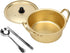 AHIER Ramen Pot, Korean Ramen Cooking Pot With Lid Spoon and Chopsticks (1pair), Korean Ramen Noodle Pot Fast Heating For Kitchen Cookware (Double handle) (6.3in)