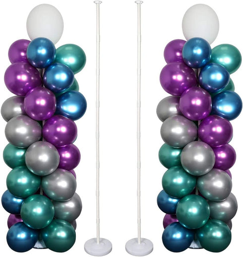 OurWarm Balloon Column Kit 63 Inch, Balloon Arch Kit Base Stand and Pole and Balloon Garland Kit 36pcs Balloon Rings, Balloon Tower Decorations for Wedding Birthday Baby Shower Graduation