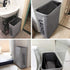 ZERO JET LAG 45L Slim Laundry Hamper on Wheels Rolling Thin Laundry Basket Clothes Basket Tall Dirty Clothes Bin Storage Basket Organizer Sorter Bedroom Bathroom 15—8—22 in (22 Inches,Grey)