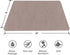 MieMieMie Thin Brown Bath Rugs for Bathroom, Non Slip Washable Bath Mats Rug, Absorbent Bathroom Floor Mat, Bathroom Carpet for for Tub, Shower and Bath Room (Brown), 18In x 28In
