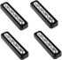 Pack of 4, WeFoonLo DIY Stick on 5 LED Touch Tap Lights Battery Powered Push Night Light for Closets, Cabinets, Cupboard, Hallway, Stairs, Attics, Garages, Car, Sheds, Storage Room (Black)