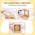 Cake Boxes 10 Inch and Stickers, (12-Pack) Kraft Bakery Box with Viewing Window for Cakes, Cupcakes, Cookies, Donuts, Pastries, and More 10x10x2.5 Brown Cake Box