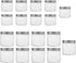Tebery 18 Pack Clear Plastic Jars Bottles Containers with Silver Metal Lids 12oz & 5oz Transparent Storage Container for Slime Kitchen Dry Goods and More