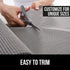 Gorilla Grip Drawer and Shelf Liner, Strong Grip, Non Adhesive Easiest Install Mat, 12 in x 20 FT, Durable Organization Liners, Kitchen Cabinets Drawers Cupboards, Bathroom Storage Shelves, Gray