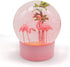 ANGELLOONG Pink Flamingo Snow Globe for Kids Girls, Originality 3D Flamingo Glitter Glass Snow Globes for Valentines Home Decor, 100MM