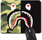 Gaming Mouse Pad Shark Green Camo, Game Computer Mousepad for Laptop and Desktop, Cute Funny Mouse Mat for Kid and Office Gift