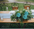 Lmeison Artificial Flowers Teal Green Roses, 50pcs Real Looking Foam Fake Roses with Stems for DIY Wedding Bouquets Centerpieces Valentine's Day Bridal Shower Party Tables Home Decorations