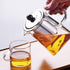 Glass Teapot with Infuser,820ML/29OZ Borosilicate Tea Kettle with Infuser for Loose Leaf Tea, Microwavable and Stovetop Safe -Square Shape¦