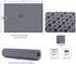 SiliQueen Silicone Drying Mat - 16 x 12 inches Toxic Free Dish Drying Mat for Kitchen, Countertop Mat, Dish Draining Mat, Sink Mat (Dark Grey)