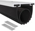 Garage Door Seals Bottom Rubber with Pre-drilled Aluminum Track Retainer Base Kit,Heavy-Duty U Shape +O Ring Combination Garage Door Weather Stripping Kit (16 Ft)