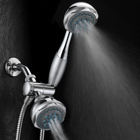 Hydroluxe 24-setting 3-way Shower Combo, Chrome, Single