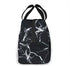 antspuent Marble Black Lunch Bag for Women Girls Kids Insulated Picnic Pouch Thermal Cooler Tote Bento Large Meal Prep Cute Bag Big Leakproof Soft Bags for Lunch Box, Camping, Travel, Fishing