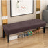 Fuloon Velvet Dining Room Bench Covers for Dining Room, Stretch Spandex upholstered Bench Slipcover, Removable Washable Bench Protectors ,Protector for Living Room, Bedroom, Kitchen (Coffee)