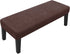 Fuloon Velvet Dining Room Bench Covers for Dining Room, Stretch Spandex upholstered Bench Slipcover, Removable Washable Bench Protectors ,Protector for Living Room, Bedroom, Kitchen (Coffee)