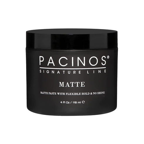 Pacinos Matte Hair Paste - Flexible Hold, No Shine, Sculpting & Styling Wax, Long Lasting Definition & Texture, No Flakes, All Hair Types, 4 fl. oz.