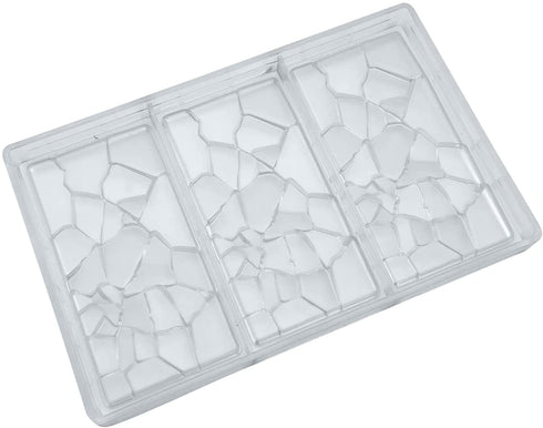 Crack Shape Chocolate Bar Mold Polycarbonate Energy Bar Moulds Chocolate Maker