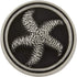Franklin Brass Seaside Cottage Starfish Kitchen Cabinet Knobs or Drawer Knobs 35mm, Single Brushed Satin Pewter Cabinet Hardware PBF657-BSP-C1