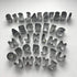 Cookie Cutter Stainless Steel Alphabet Letter Number 0 to 10 Shape Cookie Cutter Mold DIY Cake Molds with Storage Box,Pack of 37 Pcs