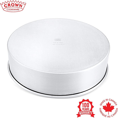 Crown 11 inch Round Cake Pan, 3" deep, Extra Sturdy, Fully Straight Sides, Even-Heating, Made in Canada