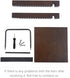 Mkono Vinyl Record Storage Holder Modern Album Display Solid Wood Stand with Black Metal Rack Farmhouse Home Decor Organizer for Vinyl Record, Holds up to 30 Albums, 11.8''L x 7''W x 8.6''H, Brown