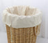 2 Pcs Canvas Laundry Bags with Carrying Handles & Drawstring Closure, Machine-washable Laundry Lining Bags for Laundry Hamper or Baskets