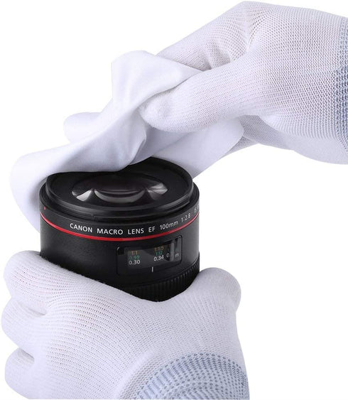 100Pcs/Bag 6 x 6 Inch Microfiber Cleaning Cloth Lint Free Non Abrasive Ultra Soft Cloth for Phone Lens Glasses