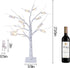 2FT Tall Money Tree Gift Card Holder with 1 USB Data Cable- Dual-use White Money Tree Present Card Holder Money Holder Tree for Christmas Wedding Desktop Home Decor Birthday Gift Holding Photo Card