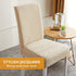 Dining Room Chair Covers Stretch Polyester Parsons Chair Slipcover Removable Washable Kitchen Chair Protector for Dining Room Hotel Set of 4 (Beige)