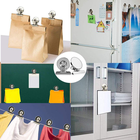 Refrigerator Magnets Kits - Aovon Magnetic Push Pins/ Magnetic Clips/ Magnetic Hooks with Rust-Resistant Nickel Coating for School, Home, Office and Travel Use
