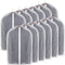 STONCEL Garment Bags for Hanging Clothes 12Pcs Lightweight Clear Full Zipper Suit Bags Breathable Dust Cover for Closet Suits,Dresses,Shirts, Clothes Storage, 31x23Inches