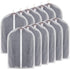 STONCEL Garment Bags for Hanging Clothes 12Pcs Lightweight Clear Full Zipper Suit Bags Breathable Dust Cover for Closet Suits,Dresses,Shirts, Clothes Storage, 31x23Inches