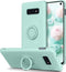 BENTOBEN Samsung Galaxy S10e Case, Slim Silicone Soft Rubber with 360° Ring Holder Kickstand Car Mount Supported Shockproof Bumper Protective Case Cover for Samsung Galaxy S10e 5.8" (2019), Mint Green