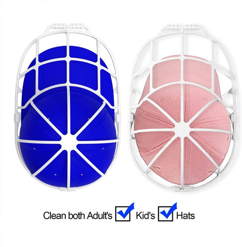 YEENOR Hat Washers, 2-Pack Baseball Caps Washers Hat Storage, Hat Holder Fit for Adult/Kid's Hat Rack Frame for Washer Machine Cleaner/Washing Cage, Hat Cleaning Shaper Protector