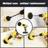 Shieldpro Drill Brush Attachment Set,Power Cleaning Scrub Brush,All Purpose Drill Brushes with Extend Long Attachment for Bathroom and Kitchen Surface,Grout,Tub,Shower,Tile,Corners, Automotive-Yellow