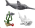 LEGO Great White Shark and Sawfish Combo (with Sea Plant, Jewel, and Fish) 60095