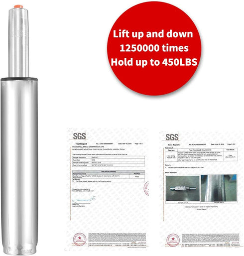 Adjustable Hydraulic Gas Lift Cylinder,Heavy Duty,Universal Size Replacement for Most Stool Chairs,Smooth and Noiseless
