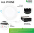 Sunco Lighting 4 Inch Ultra Thin LED Recessed Ceiling Lights Slim, 5000K Daylight, Dimmable 10W=60W, 650 LM, Smooth Trim Damp Rated, Canless Wafer Thin with Junction Box - ETL & Energy Star 2 Pack