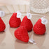 Nuanchu 8 Pieces Valentine Day Red Strawberry Candle Strawberry Shaped Scented Candle Mini Soy Wax Candle Small Scented Candle Wax Decorative Candle for Bedroom Bathroom Decoration Parties, 2 Packs
