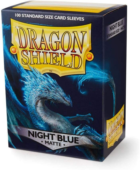 Dragon Shield Matte Night Blue Standard Size 100 ct Card Sleeves Individual Pack