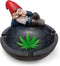World of Wonders - Gnaughty Gnomes Series - Smokin' Good Time - Collectible Stoner Gnome with Joint Ashtray Embossed Cannabis Pot Leaf Accent Smoking Accessory 420 Home Decor Bar Accent, 4.75-inch