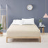 Fitted Sheet- COSMOPLUS Queen Fitted Sheet Only?No Flat Sheet or Pillow Shams?,4 Way Stretch Micro-Knit,Snug Fit,Wrinkle Free,for Standard Mattress and Air Bed Mattress from 8 Up to 14,Beige