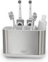 Joseph Joseph EasyStore Stainless-Steel Toothbrush Holder Bathroom Storage Organizer Caddy, Large