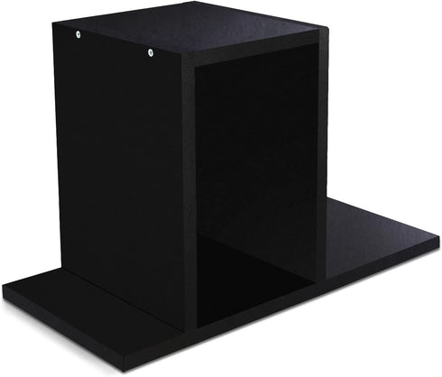 Jerry & Maggie - Desktop Organizer Office Storage Rack Adjustable Wood Display Shelf | Birthday Gifts - Toy - Home Decor | - Free Style Rotation Display - True Natural Stand Shelf Black